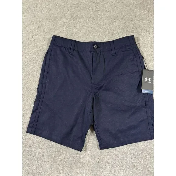 Under Armour Iso-Chill Golf Shorts 1370083 Men's 9" Inseam Navy 30" - Picture 1 of 9